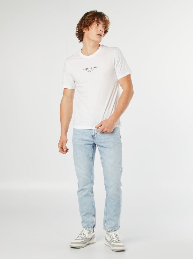 T-shirt de manga curta 'JJ Rebel' BRANCO - Kiabi