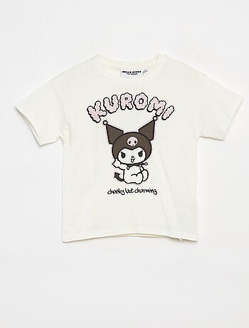 T-shirt de manga curta 'Kuromi' 'Hello Kitty'