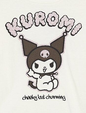 T-shirt de manga curta 'Kuromi' 'Hello Kitty'