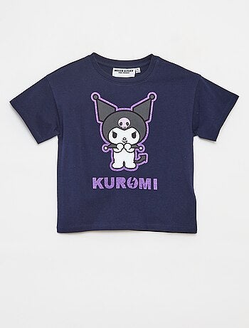 T-shirt de manga curta 'Kuromi' 'Hello Kitty'