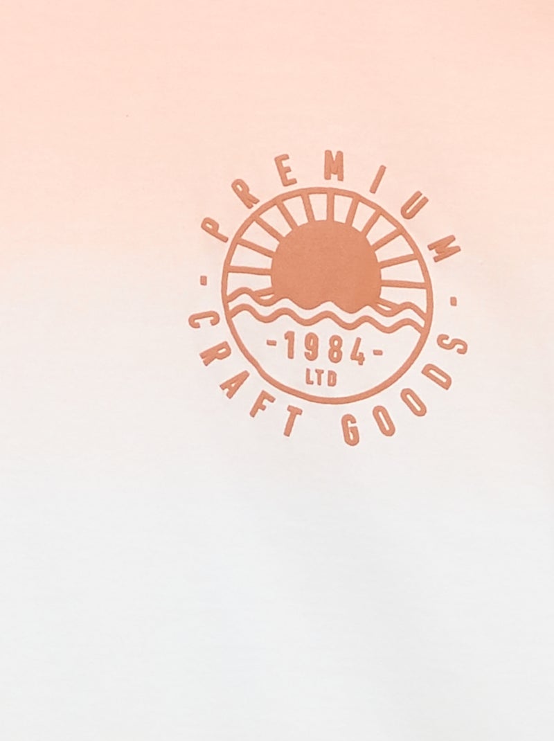 T-shirt de manga curta Laranja - Kiabi