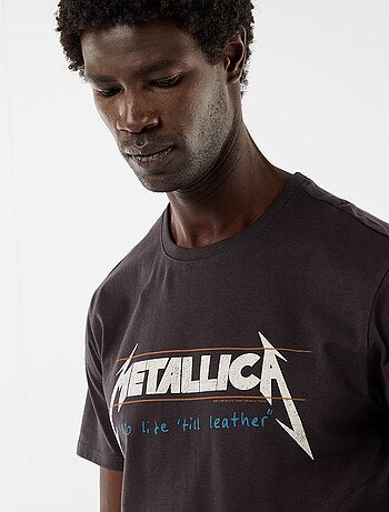 T-shirt de manga curta 'Metallica'