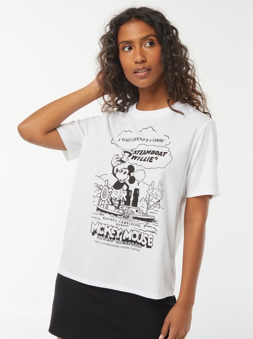 T-shirt de manga curta 'Mickey' 'Disney' - Kiabi