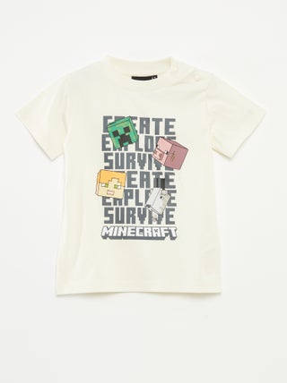 T-shirt de manga curta 'Minecraft' - So Easy