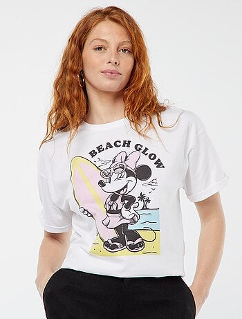 T-shirt de manga curta 'Minnie' 'Disney'