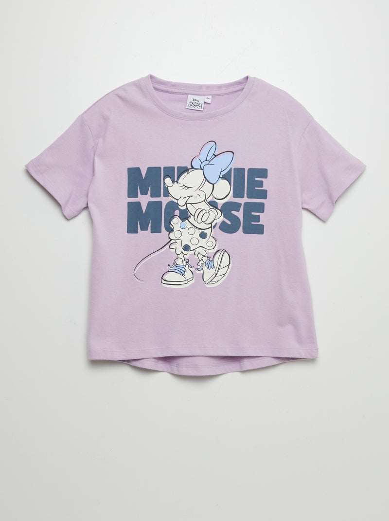 T-shirt de manga curta 'Minnie' VIOLETA - Kiabi