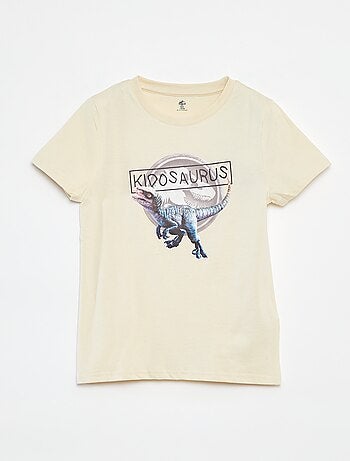 T-shirt de manga curta 'Mundo Jurássico'