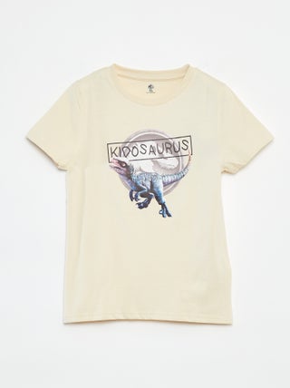 T-shirt de manga curta 'Mundo Jurássico'