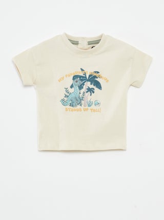 T-shirt de manga curta 'Mundo Jurássico'