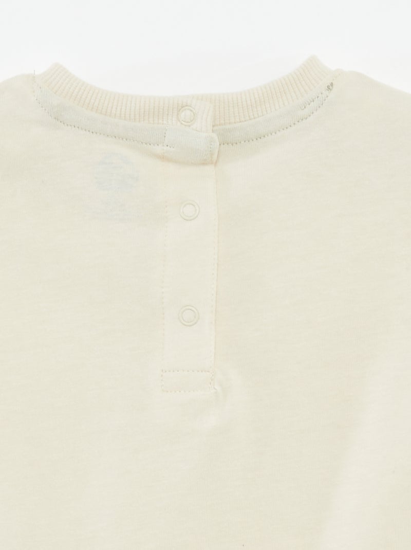 T-shirt de manga curta 'Mundo Jurássico' BRANCO - Kiabi