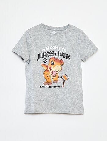 T-shirt de manga curta 'Mundo Jurássico'