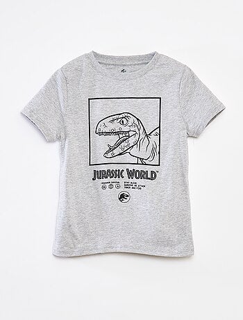 T-shirt de manga curta 'Mundo Jurássico'
