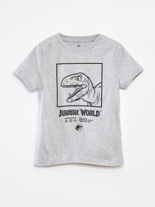 T-shirt de manga curta 'Mundo Jurássico'