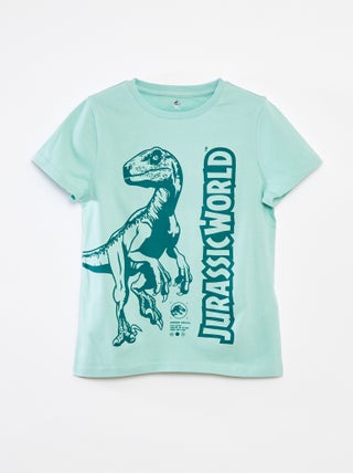 T-shirt de manga curta 'Mundo Jurássico'
