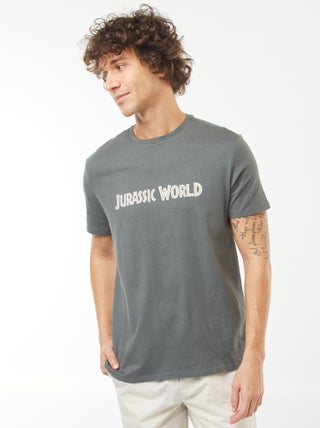 T-shirt de manga curta 'Mundo Jurássico'