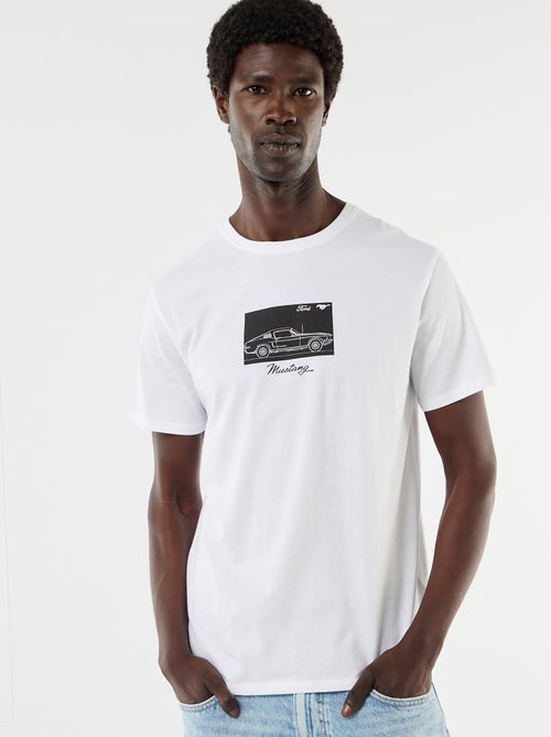 T-shirt de manga curta 'Mustang' - Kiabi