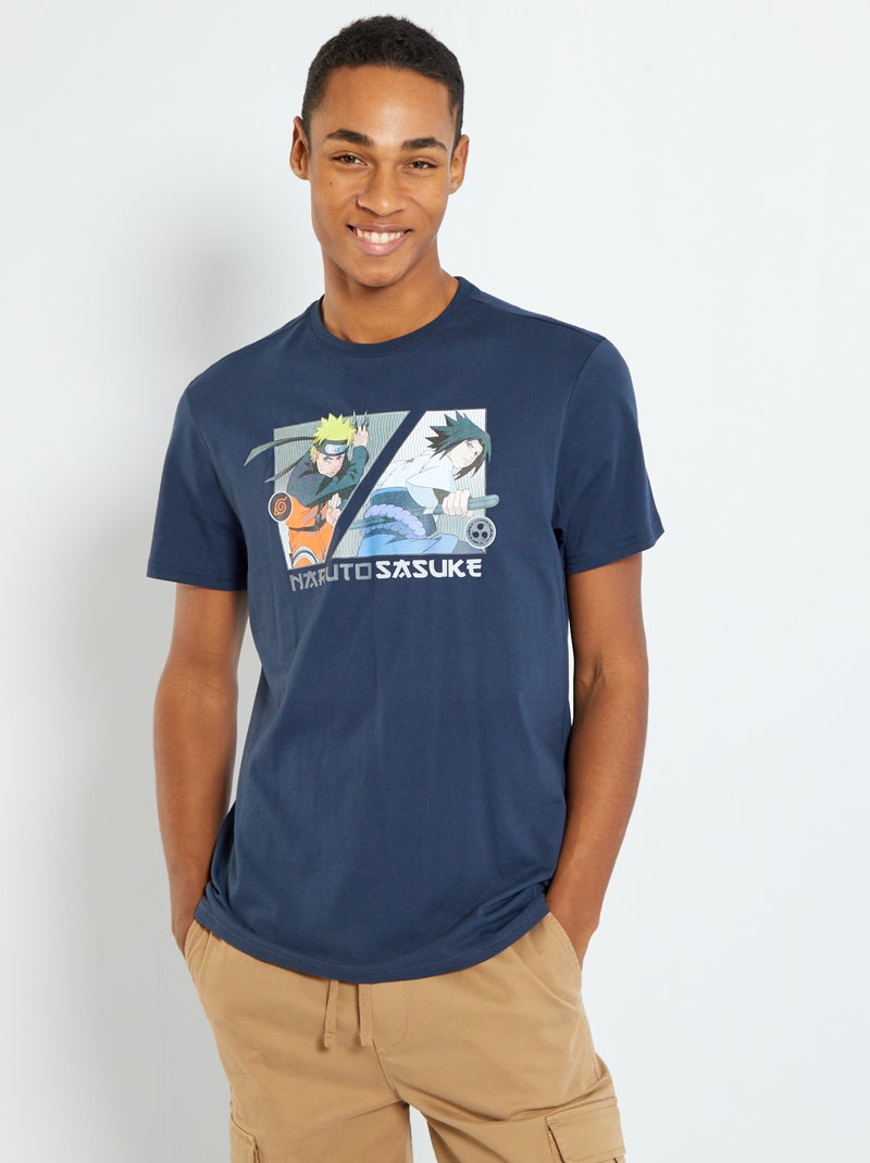 T-shirt de manga curta 'Naruto' AZUL - Kiabi