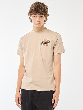 T-shirt de manga curta 'Naruto' com estampado frente/verso