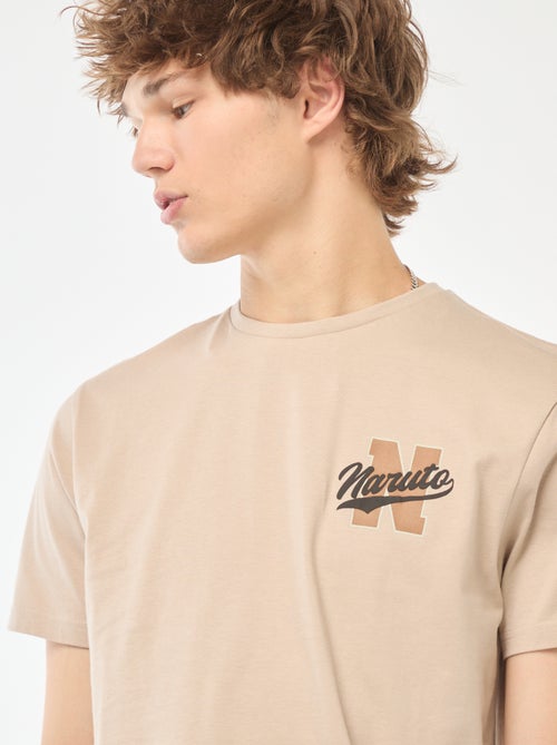 T-shirt de manga curta 'Naruto' com estampado frente/verso - Kiabi