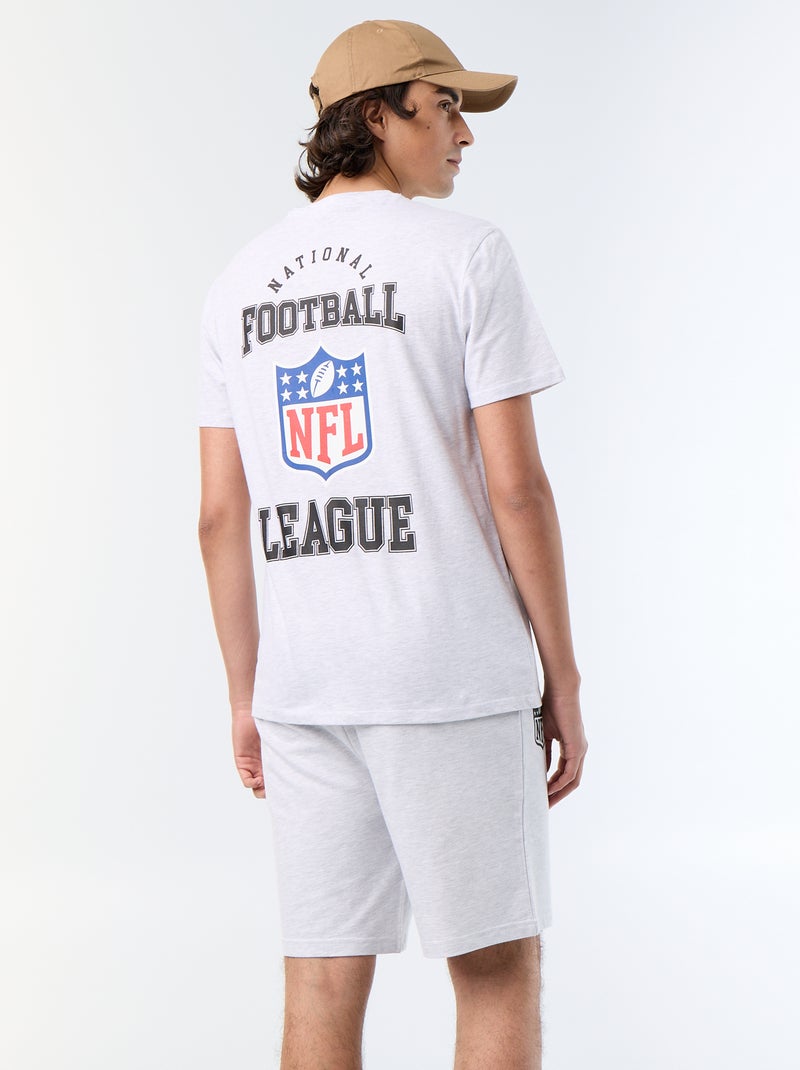 T-shirt de manga curta "NFL" Cinza - Kiabi