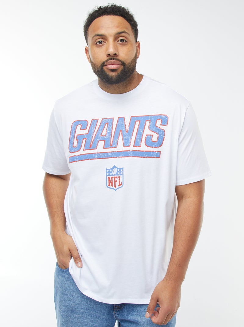T-shirt de manga curta 'NFL Giants' em jersey Branco - Kiabi