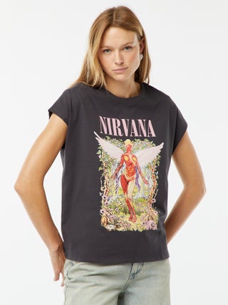 T-shirt de manga curta 'Nirvana'