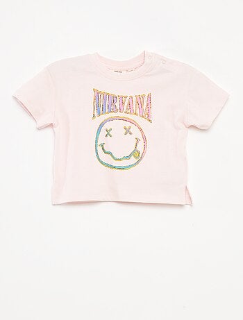 T-shirt de manga curta 'Nirvana'