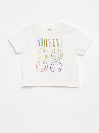 T-shirt de manga curta 'Nirvana'