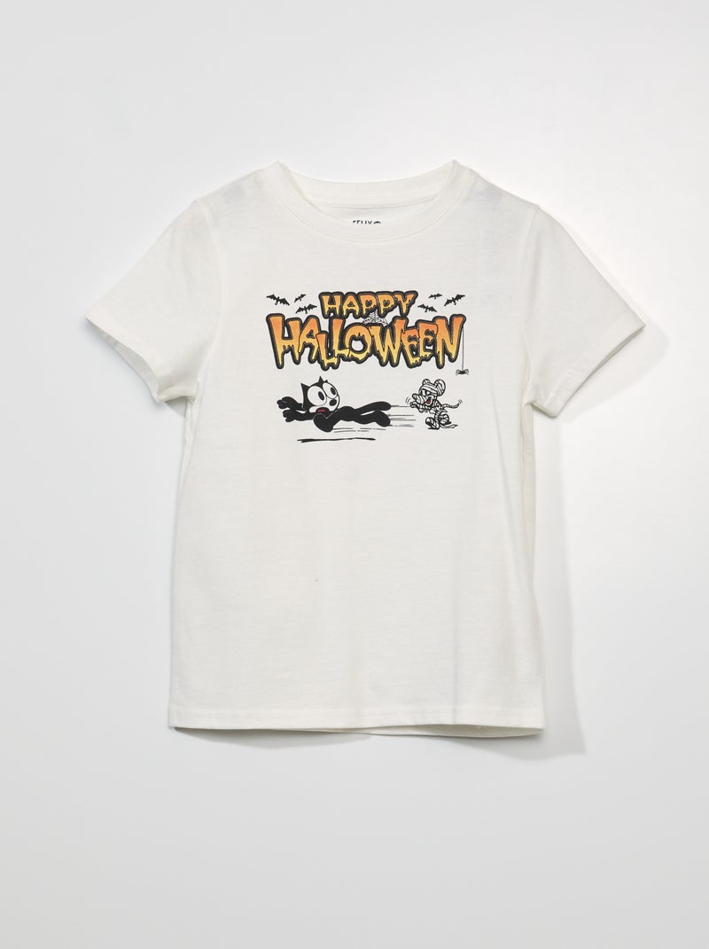 T-shirt de manga curta 'O Gato Félix' - Halloween BEGE - Kiabi