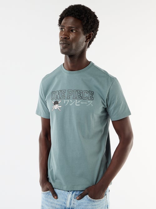 T-shirt de manga curta 'One Piece' - Kiabi