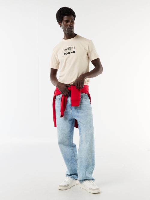 T-shirt de manga curta 'One Piece' - Kiabi