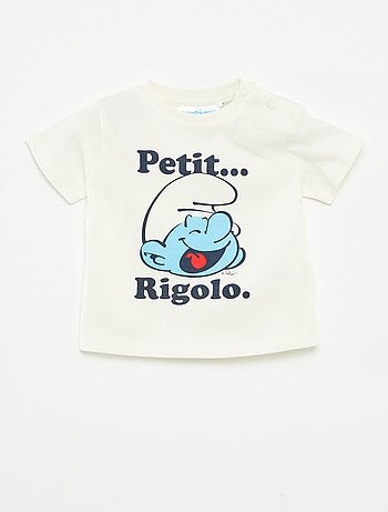 T-shirt de manga curta 'Os Smurfs'