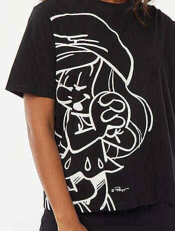 T-shirt de manga curta 'Os Smurfs'