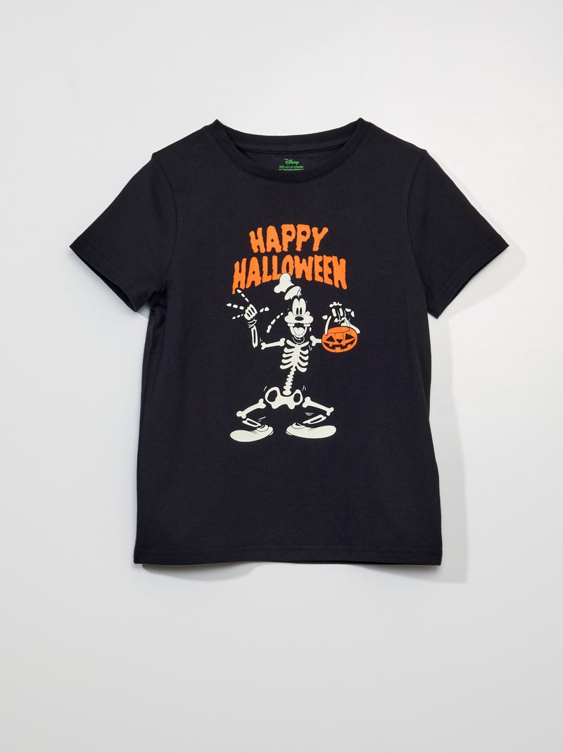 T-shirt de manga curta 'Pateta' da 'Disney' - Halloween PRETO - Kiabi