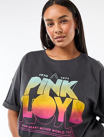 T-shirt de manga curta 'Pink Floyd'