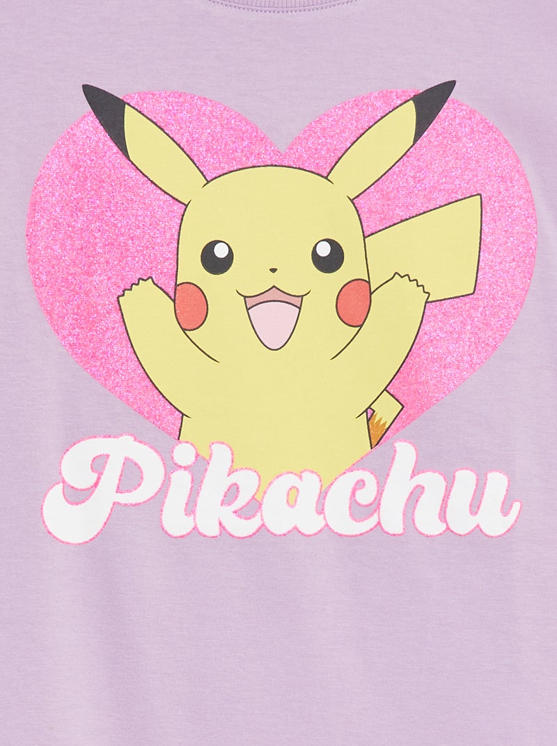 T-shirt de manga curta 'Pokémon' VIOLETA - Kiabi