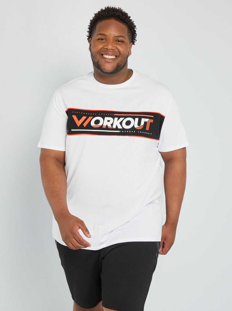 T-shirt de manga curta PRETO - Kiabi