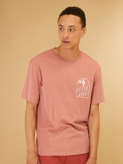 T-shirt de manga curta 'Produkt' - Kiabi