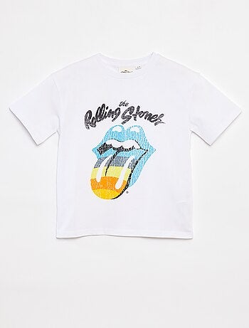 T-shirt de manga curta 'Rolling Stones'
