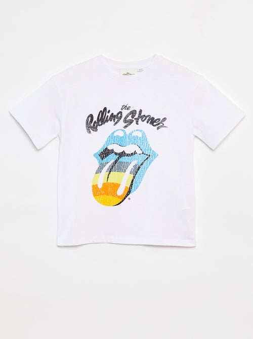 T-shirt de manga curta 'Rolling Stones' - Kiabi