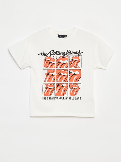 T-shirt de manga curta 'Rolling Stones' - Kiabi