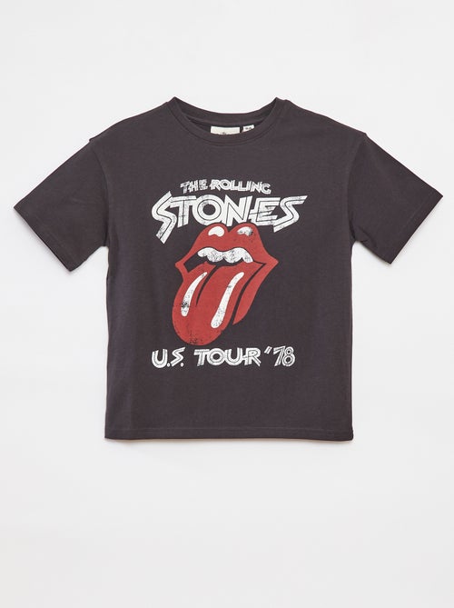 T-shirt de manga curta 'Rolling Stones' - Kiabi