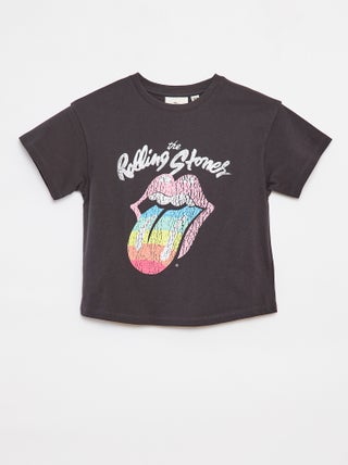T-shirt de manga curta 'Rolling Stones'