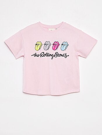 T-shirt de manga curta 'Rolling Stones'