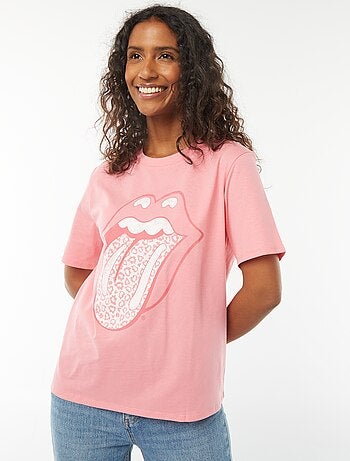 T-shirt de manga curta 'Rolling Stones'