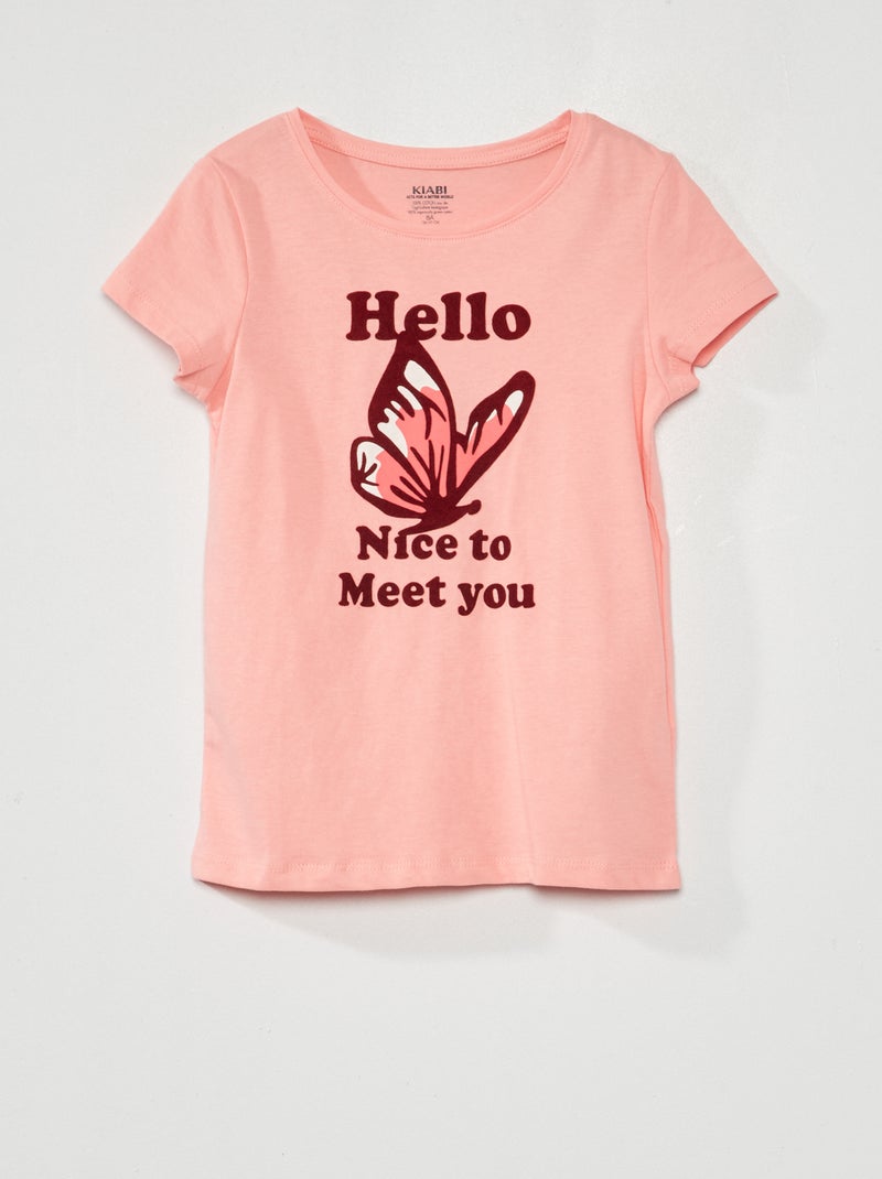 T-shirt de manga curta ROSA - Kiabi