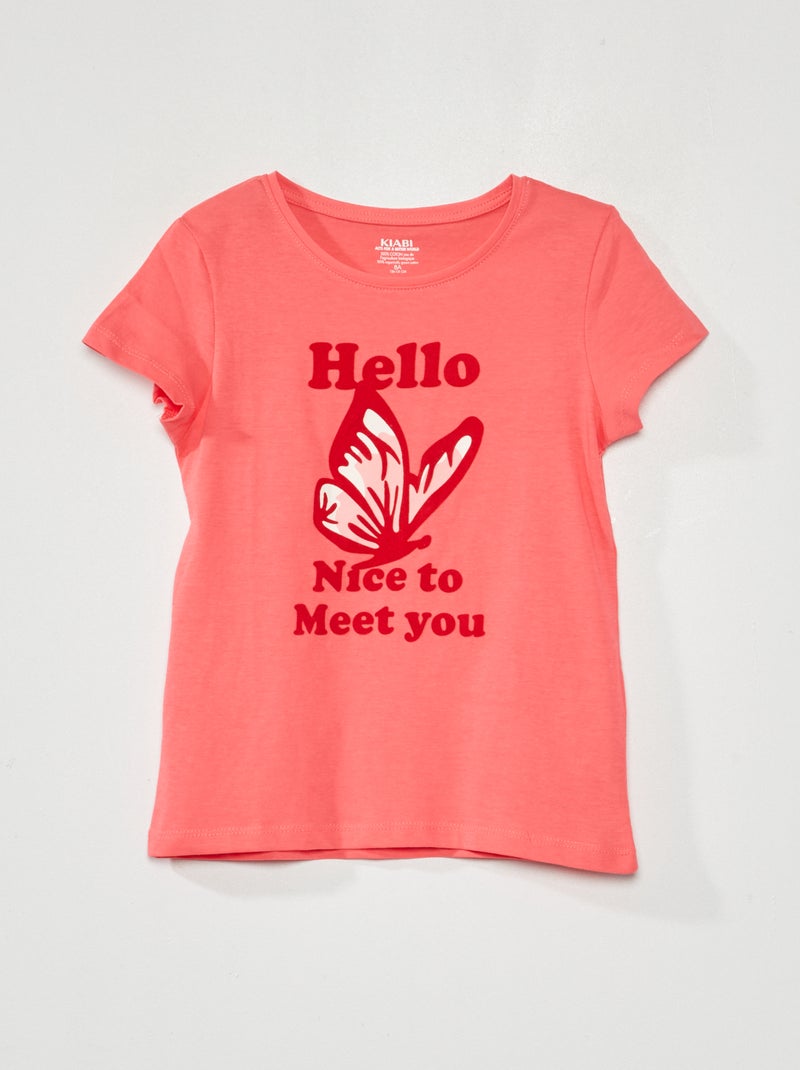 T-shirt de manga curta ROSA - Kiabi