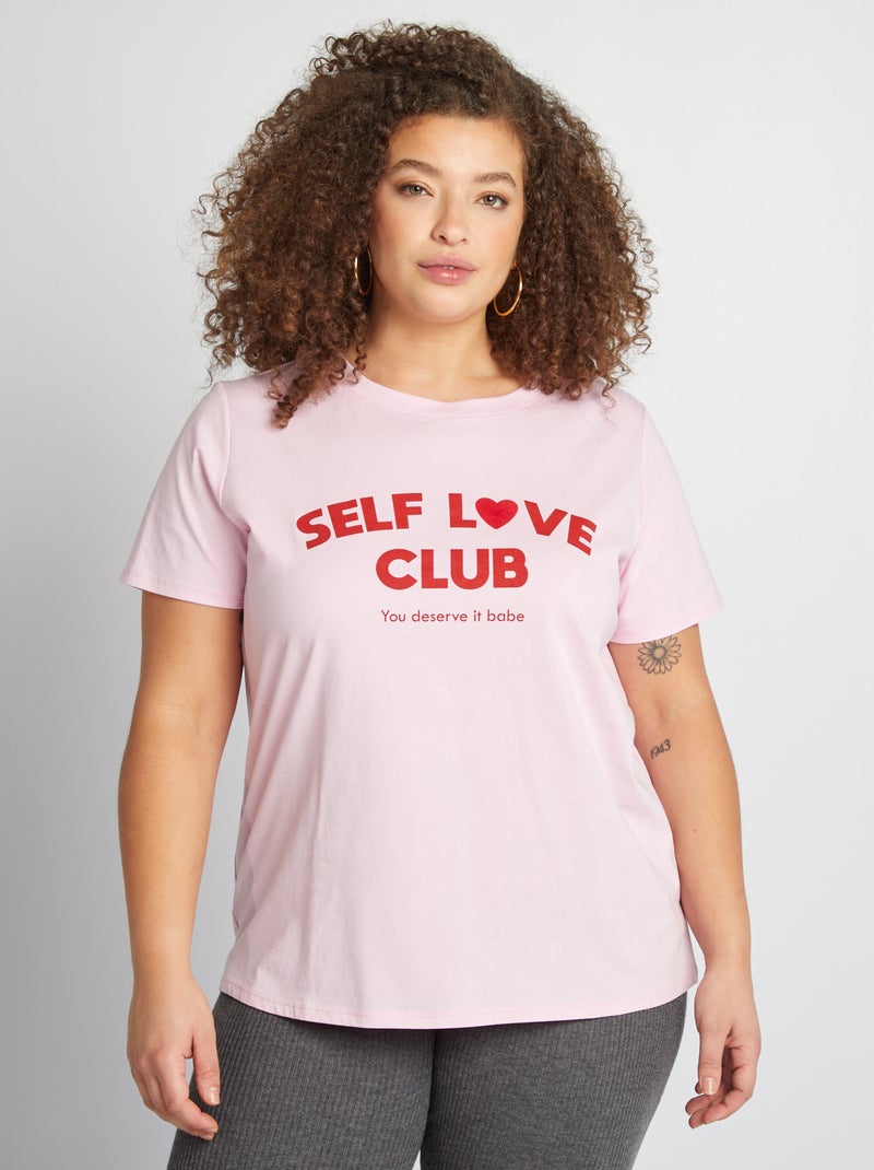 T-shirt de manga curta ROSA - Kiabi