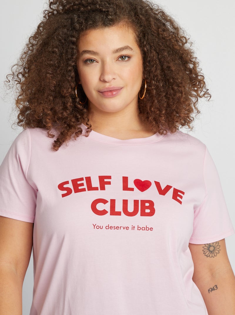 T-shirt de manga curta ROSA - Kiabi