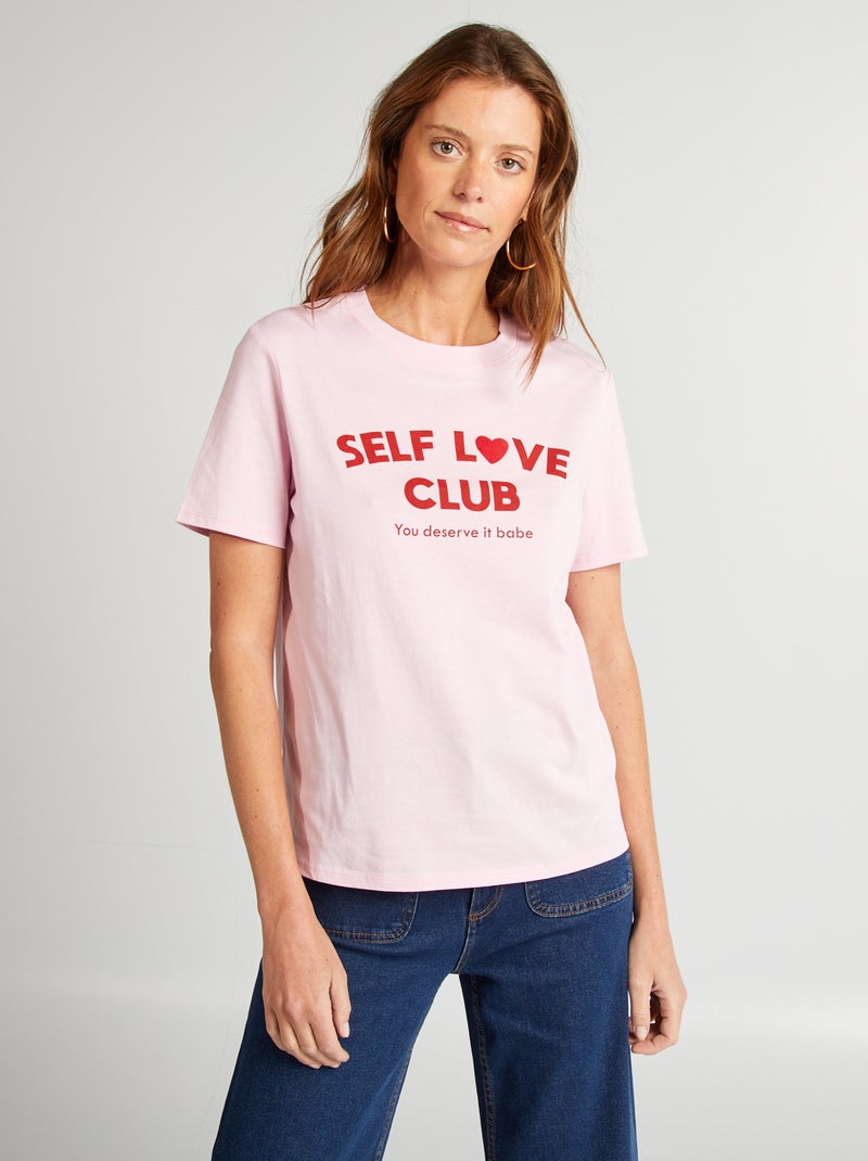 T-shirt de manga curta ROSA - Kiabi